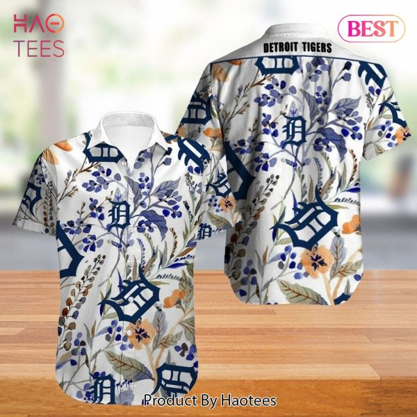 Detroit Tigers Hawaiian Shirt flower summer gift for fans