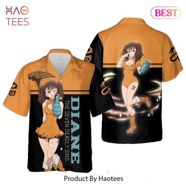 Diane the Serpent Sin of Envy Hawaiian Shirt The Seven Deadly Sins Anime Shirt for Men Women