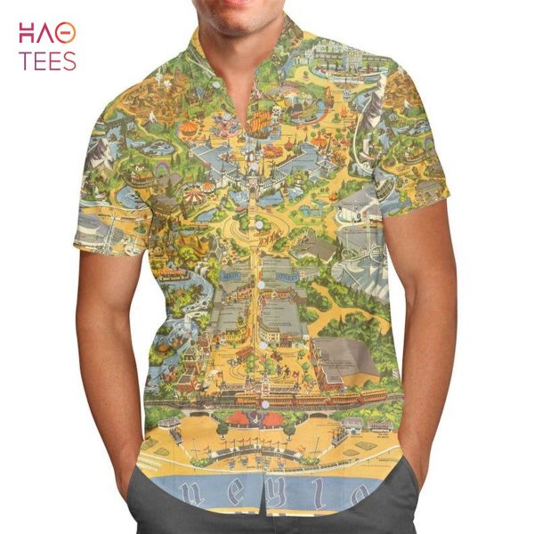 Disneyland Vintage Map Hawaiian Shirt