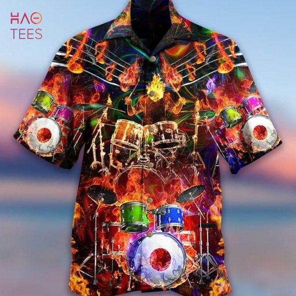 Drumer Print Hawaiian Shirt