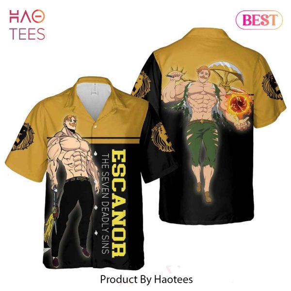 Escanor the Lions Sin of Pride Hawaiian Shirt The Seven Deadly Sins Anime Shirt for Men Women