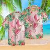 Flamingo Bird With Flowers Hawaiian Shirt