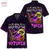 Flamingo Witch It’s Hocus Pocus Time Witches Print Hawaiian Shirt