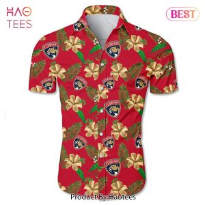 Florida Panthers Hawaiian shirt Tropical Flower summer