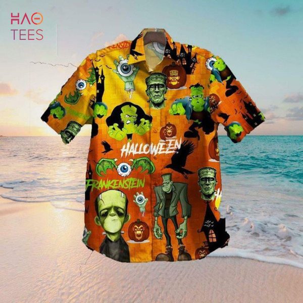 Frankenstein Hallowee Hawaiian Shirt