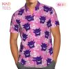 Gengar Tropical Floral Hawaiian Shirt Anime Shirt for Men Women