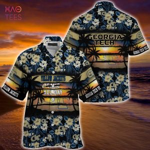 Georgia Tech Yellow Jackets Summer Hawaiian Shirt