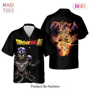 Golden Frieza Hawaiian Shirt Dragon Ball Anime Shirt for Men Women