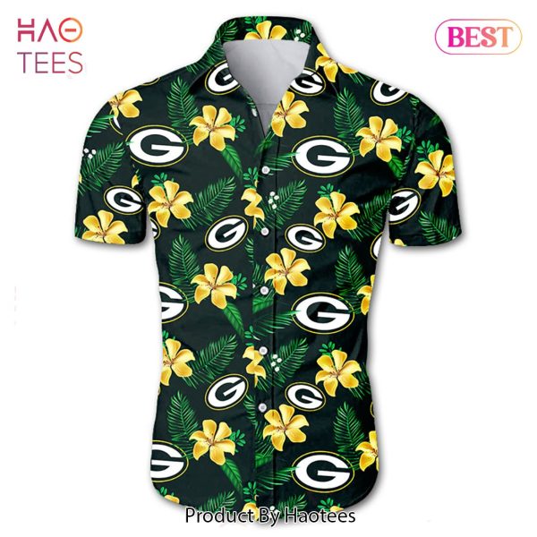 Green Bay Packers Hawaiian Shirt Tropical Flower summer