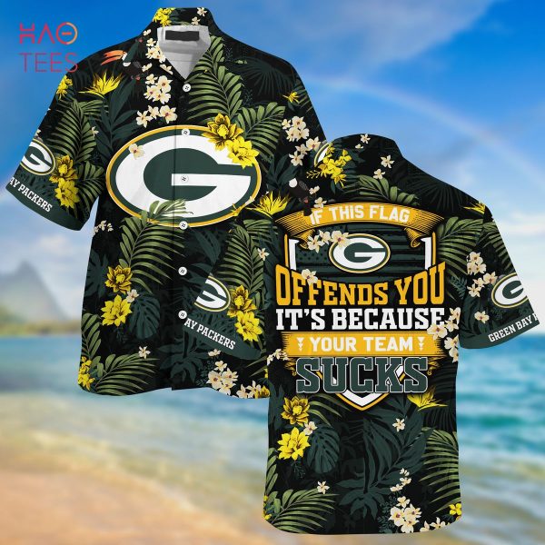 Green Bay Packers NFL-Summer Hawaiian Shirt And Shorts