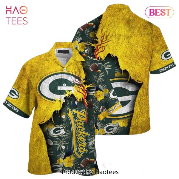 Green Bay Packers Nfl Hawaiian Shirt Tropical Print Sumer Gift For Fans