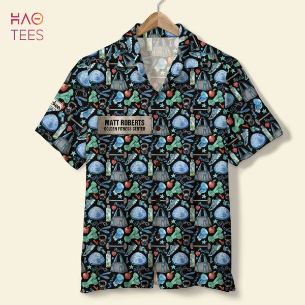 Gym Equipment Pattern Hawaiian Shirt