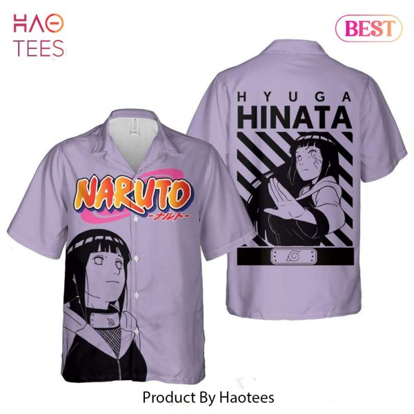 Hinata Hyuga Hawaiian Shirt Naruto Anime Shirt for Men Women