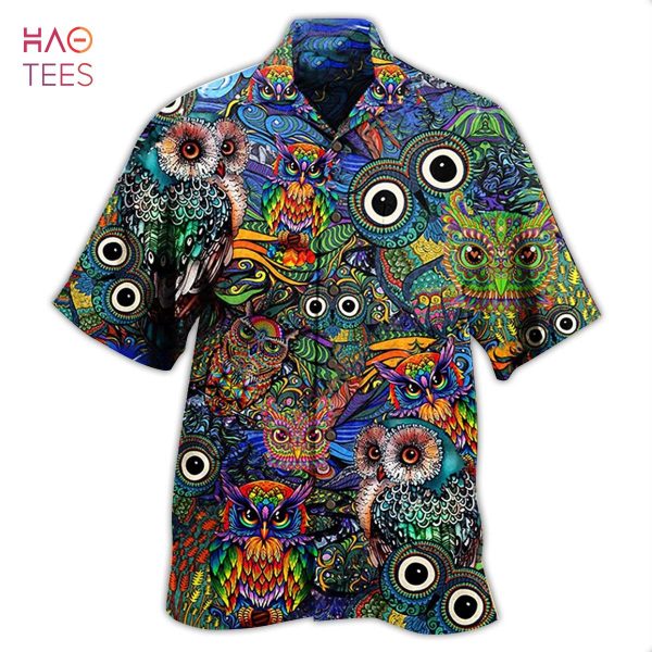 Hippie Owls Peace Life Color Limited Hawaiian Shirt