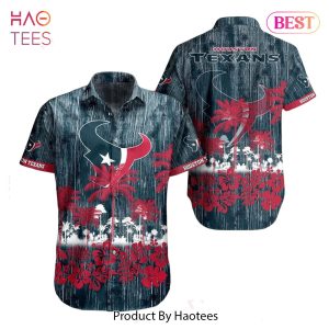 Houston Texans NFL Hawaii Graphic Tropical Pattern Style Summer Hawaiian Shirt