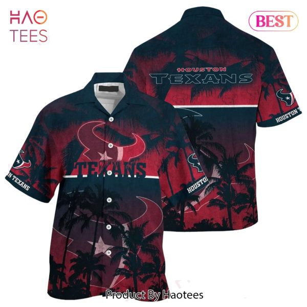 Houston Texans NFL Hawaiian Shirt Style Tropical Pattern Hot Trending Summer For Awesome Fans