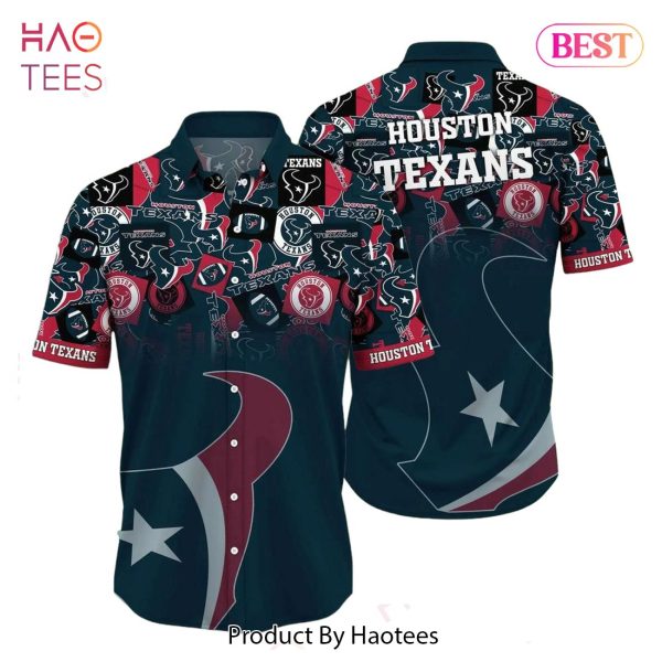 Houston Texans NFL Hawaiian Shirt Trends Summer Short Sleeve Button Down Shirt For Sports Fans