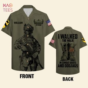 I Walked The Walk Personalized Veteran Hawaiian Shirt