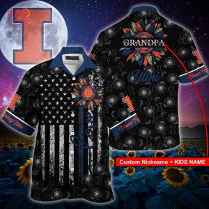 Illinois Fighting Illini Hawaiian Shirt