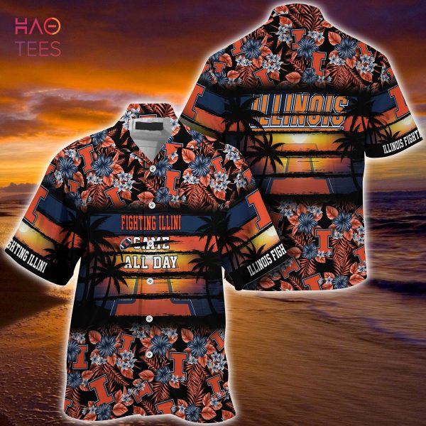 Illinois Fighting Illini Summer Hawaiian Shirt