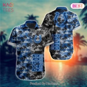 Indianapolis Colts Hawaiian Shirts flower gift for summer