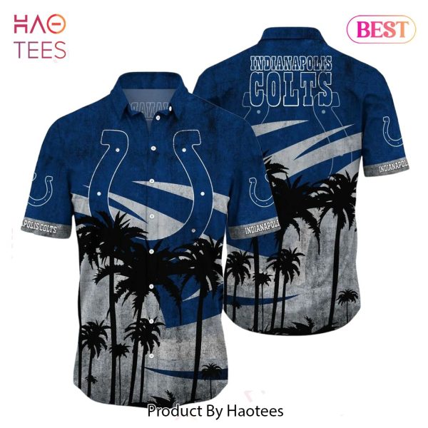 Indianapolis Colts NFL Hawaii Shirt Graphic Tropical Pattern Short Sleeve Hot Summer