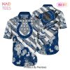 Indianapolis Colts NFL Hawaiian Shirt Floral Print American Flag Beach Shirt Short Style Summer