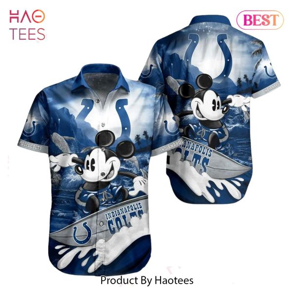 Indianapolis Colts NFL Hawaiian Shirt Mickey Graphic 3D Printed Gift For Fans