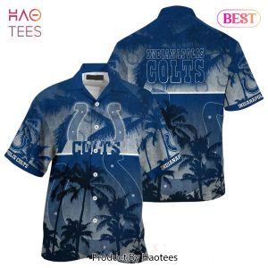 Indianapolis Colts NFL Hawaiian Shirt Style Tropical Pattern Hot Trending Summer For Awesome Fans