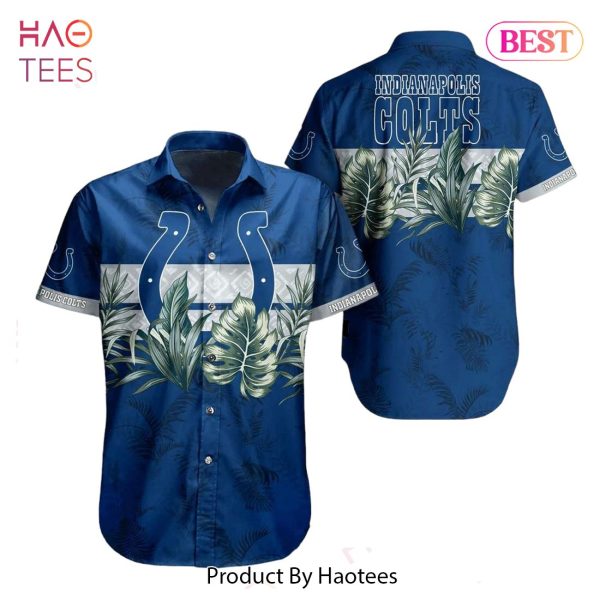 Indianapolis Colts NFL Hawaiian Shirt Tropical Pattern Graphic Gift For Fan NFL Enthusiast