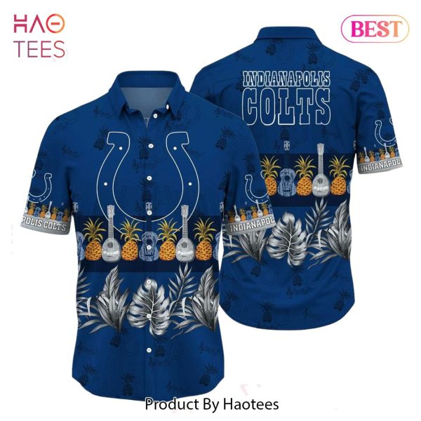 Indianapolis Colts NFL Hawaiian Shirt Tropical Pattern Graphic Trends Summer Gift For Fan NFL