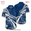 Indianapolis Colts NFL Summer Hawaiian Shirt Floral Pattern Graphic For Football NFL Enthusiast