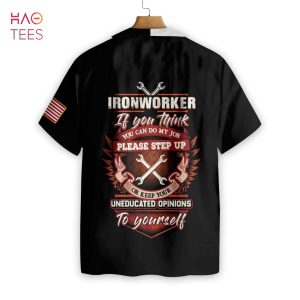 Ironworker Proud Skull Hawaiian Shirt