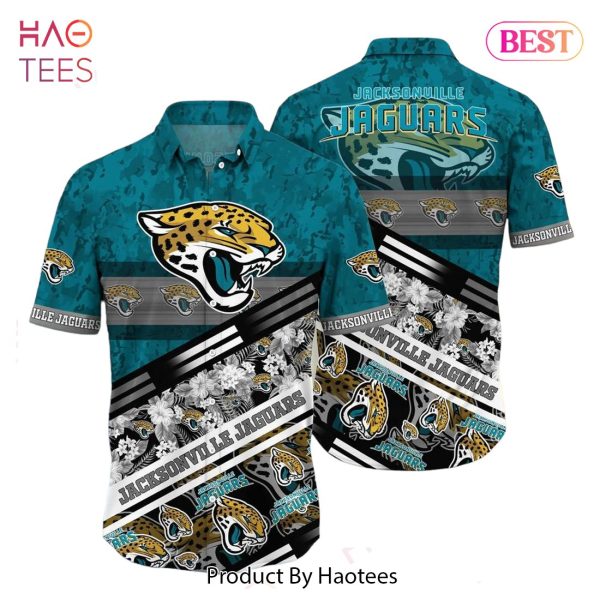 Jacksonville Jaguars Nfl Hawaiian Shirt Graphic Tropical Pattern 3D Printed Beach Shirt Summer Gift For Fans