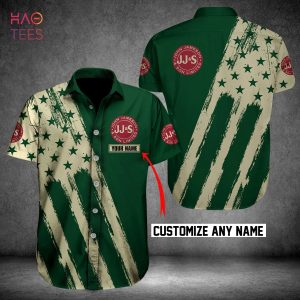 Jameson Whiskey American Flag Custom Name Hawaiian Shirt