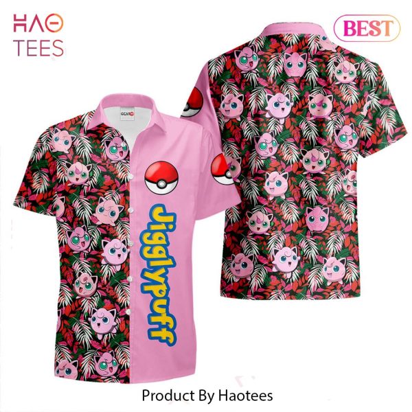 Jigglypuff Hawaiian Shirts Custom Anime Merch Clothes for Men Women