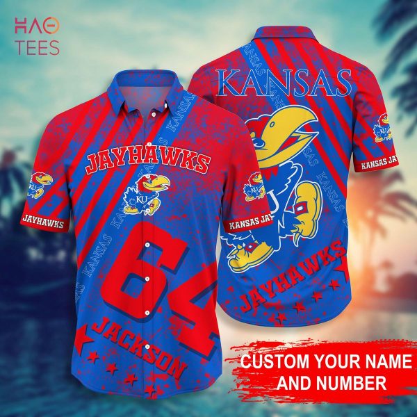 Kansas Jayhawks  Personalized Hawaiian Shirt