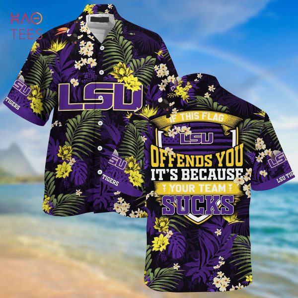 LSU TIGERS Summer Hawaiian Shirt And Shorts