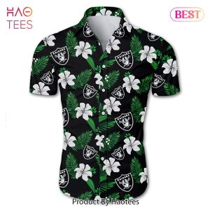 Las Vegas Raiders Hawaiian Shirt Tropical Flower summer