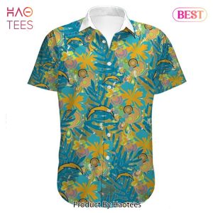 Los Angeles Chargers Hawaiian Shirt flower summer gift for fans