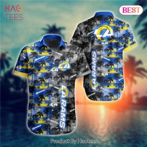 Los Angeles Rams Hawaiian Shirts flower gift for summer