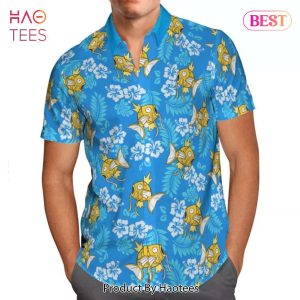 Magikarp Tropical Floral Hawaiian Shirt Anime Shirt for Men Women