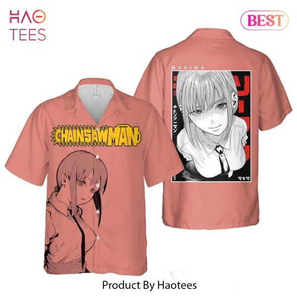 Makima Hawaiian Shirt Chainsaw Man Anime Shirt for Men Women