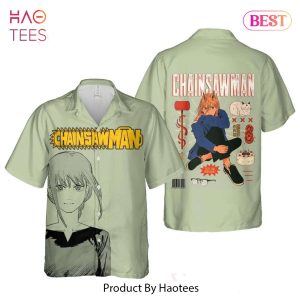 Makima Say No To Veggies Hawaiian Shirt Chainsaw Man Anime Shirt for Men Women