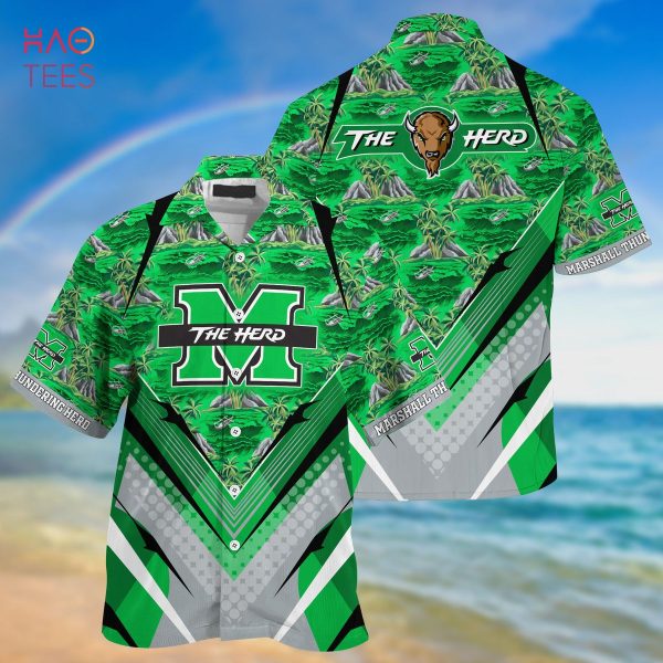 Marshall Thundering Herd Summer Hawaiian Shirt And Shorts