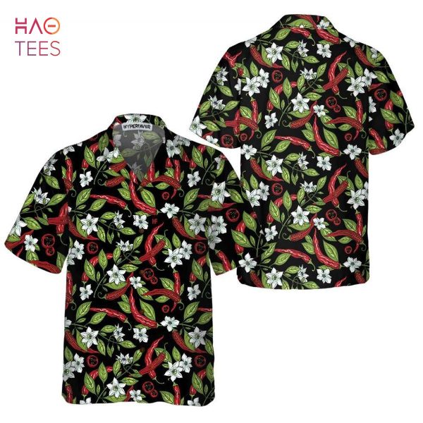 Mexican Jalapeno Chilli Flowers Hawaiian Shirt