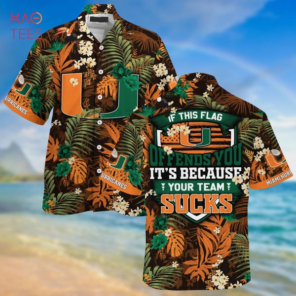 Miami Hurricanes Summer Hawaiian Shirt And Shorts