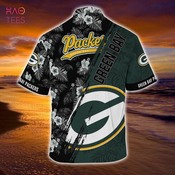 Mickey And Floral Green Bay Packers NFL Summer Hawaiian Shirt