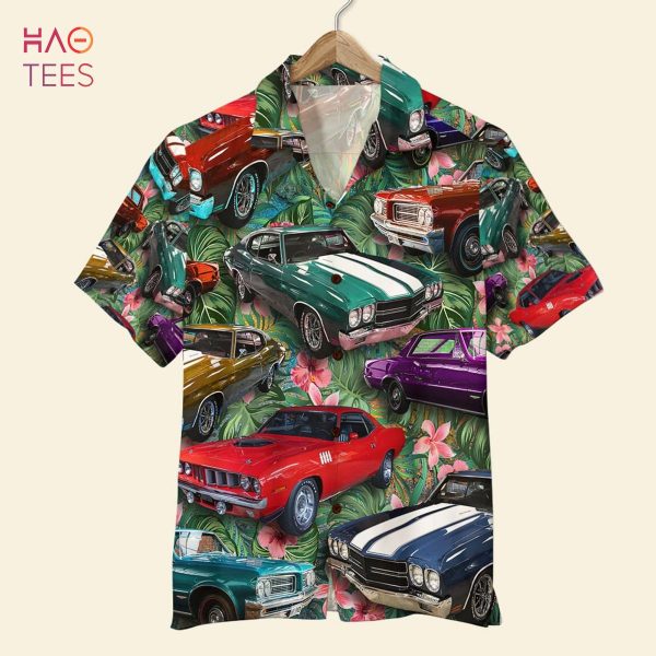 Muscle Car Custom Car Photo Hawaiian Shirt