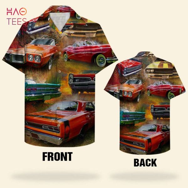 Muscle Car Pattern Hawaiian Shirt